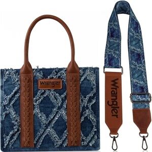 Wrangler Jean Tote Bag Western Purses for Women Shoulder Boho Aztec Handbags